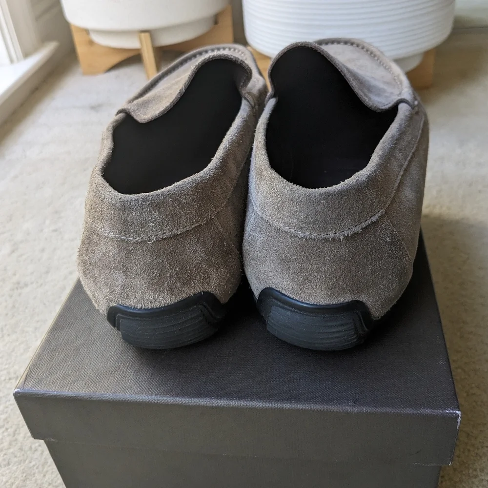 BNIB A.TestoniMen's Suede Moc Toe Drivers - size 10